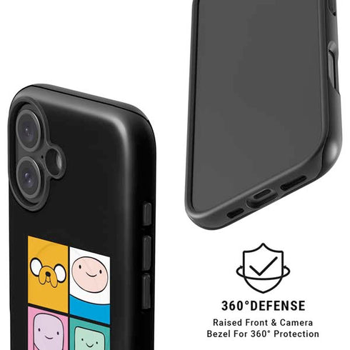Adult Swim Adventure Time Character Tiles iPhone 16 Plus Magsafe Impact Case